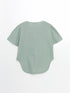 LC Waikiki Henley Neckline Plain Linen Blend Women's Blouse